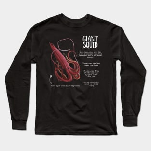 Animal Facts - Giant Squid Long Sleeve T-Shirt